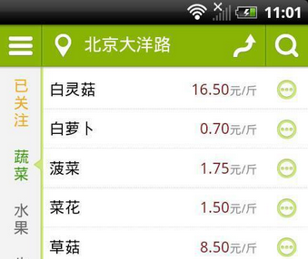 蔬菜價(jià)格app開(kāi)發(fā)用途淺析