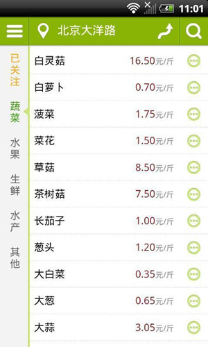 蔬菜價格app開發(fā)